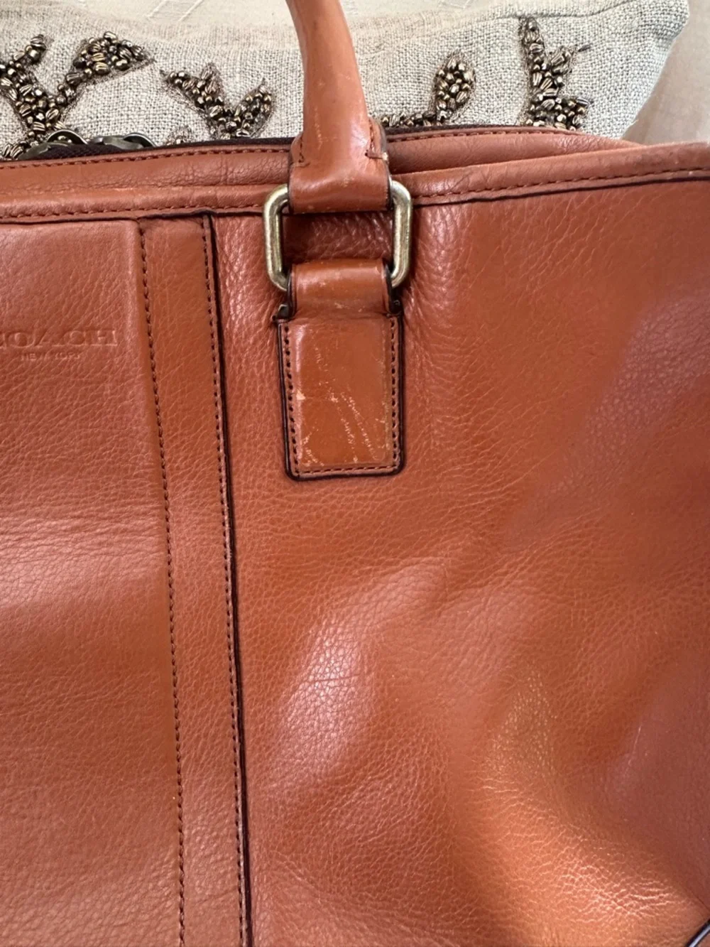 Coach Leather Weekender Bag - Brown - Picture 11 of 11